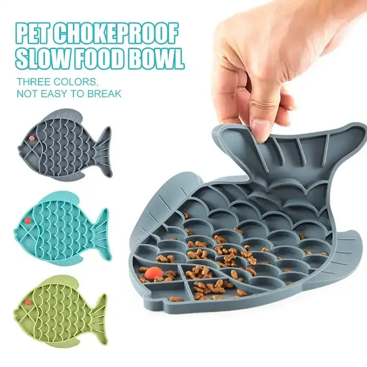 Calming Lick Mat for Dogs — Anxiety Relief Slow Feeder Pad with Suction Cups