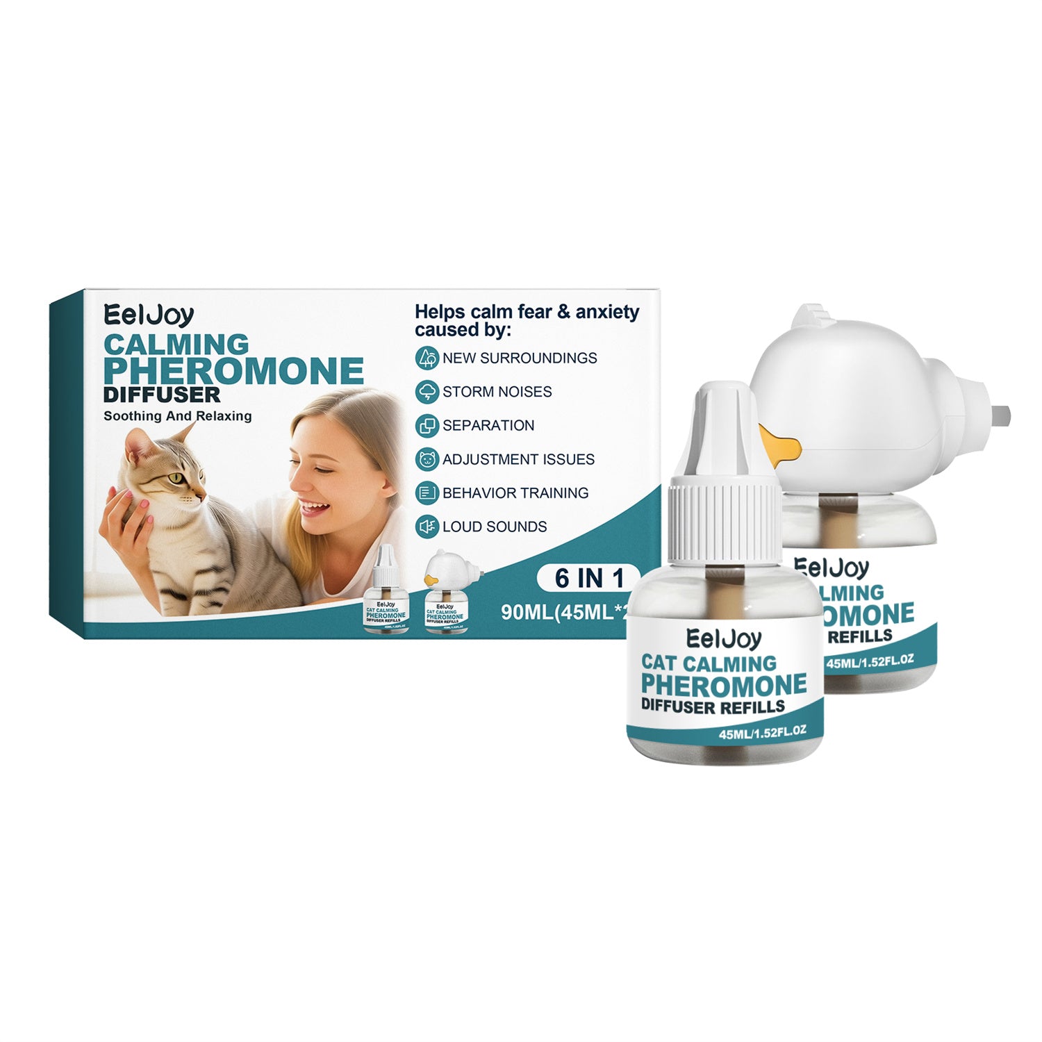 Calming Pheromone Diffuser for Dogs — Natural Anxiety & Stress Relief