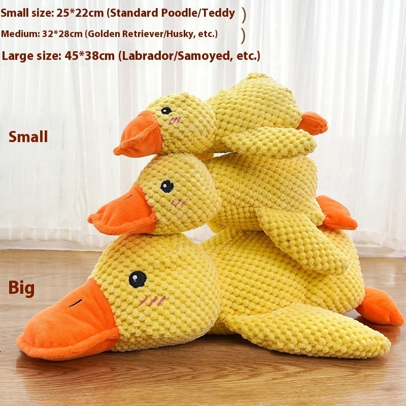 Calming Duck Dog Toy — Anxiety Relief Comfort Companion with Heartbeat