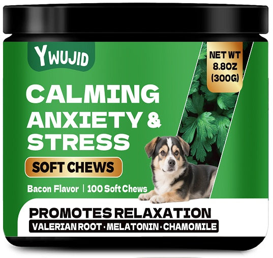 Calming Anxiety & Stress Soft Chews for Dogs — Natural Relaxation | 100 Treats