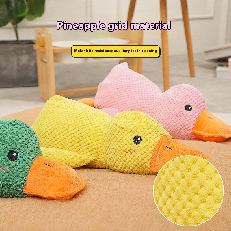 Calming Duck Dog Toy — Anxiety Relief Comfort Companion with Heartbeat