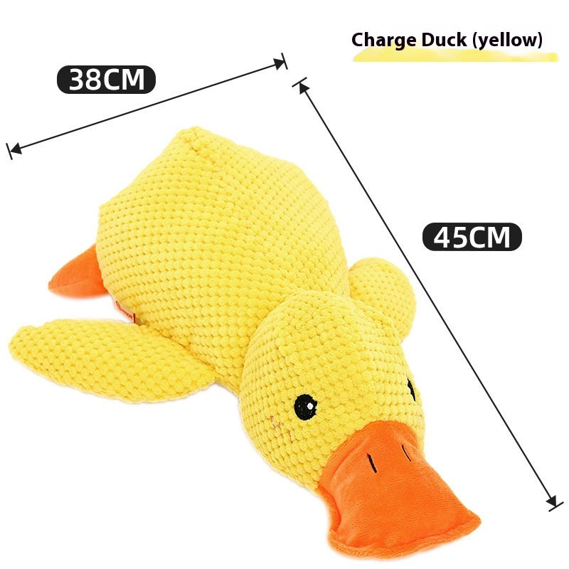 Calming Duck Dog Toy — Anxiety Relief Comfort Companion with Heartbeat
