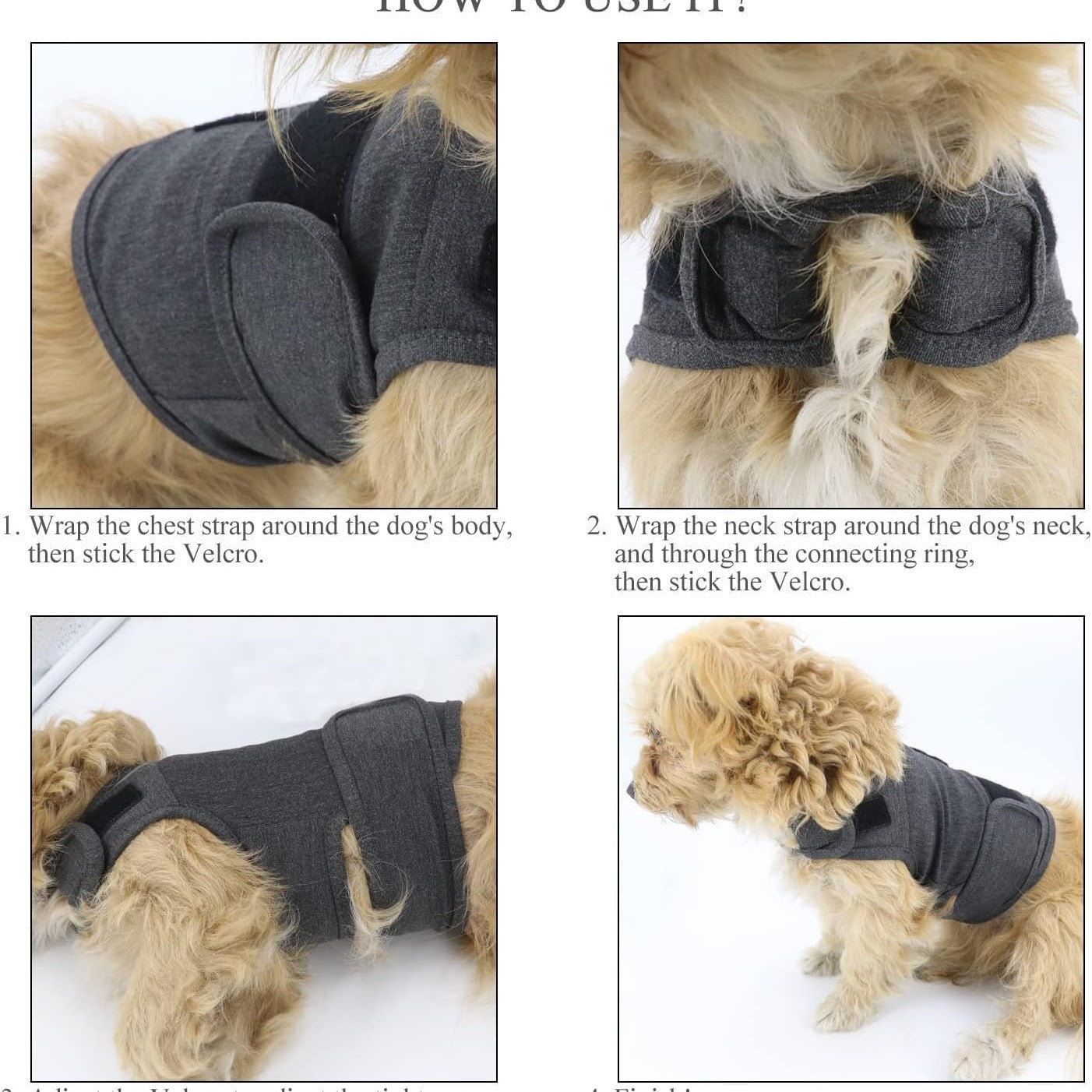 Calming Anxiety Vest for Dogs — Gentle Compression for Stress Relief